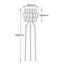 MEANDER Mystiva (FL) Handcrafted Floor Lamp with Bulb (E27 Holder)