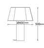 MEANDER Skyrin Handcrafted Table Lamp with Bulb (E27 Holder)