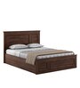 Mechelen Queen Size Bed with Box Storage in Sheesham Colour