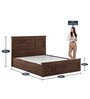 Mechelen Queen Size Bed with Box Storage in Sheesham Colour