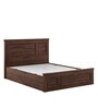 Mechelen Queen Size Bed with Box Storage in Sheesham Colour