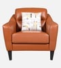 Meda 1 Seater Sofa In Tan Brown Colour