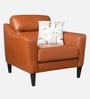 Meda 1 Seater Sofa In Tan Brown Colour