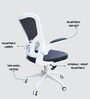 Swed Breathable Mesh Ergonomic Chair In Blue Colour