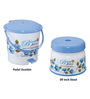 Plastic 6 Pcs Bucket Set in Blue & White