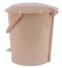 Plastic Plain Solid Pedal Bin, Capacity: 7 Litres, 12 Litres and 18 Litres, Beige Color, Pack of 3