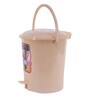 Plastic Plain Solid Pedal Bin, Capacity: 7 Litres, 12 Litres and 18 Litres, Beige Color, Pack of 3