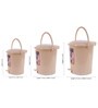 Plastic Plain Solid Pedal Bin, Capacity: 7 Litres, 12 Litres and 18 Litres, Beige Color, Pack of 3