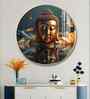 Mediating Buddha Blessing Acrylic Round Wall Art