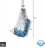 Medio Fabric Swing in Blue Colour