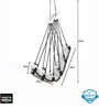 Medio Fabric Swing in Grey Colour