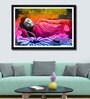 Meditating Buddha And Flowers Canvas Art Print