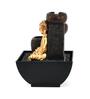 Meditating Buddha Gold & Brown Polyresin Water Foutain