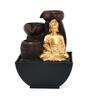 Meditating Buddha Gold & Brown Polyresin Water Foutain