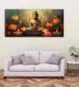 Meditating Buddha With Lotus Flower Canvas Wall Painting