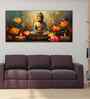 Meditating Buddha With Lotus Flower Canvas Wall Painting