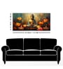Meditating Buddha With Lotus Flower Canvas Wall Painting