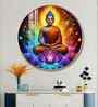 Meditating Buddha Acrylic Round Wall Art