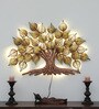 Medium A-Cut Pipal Tree Multicolour Iron Wall Art With Led