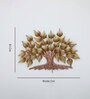 Medium A-Cut Pipal Tree Multicolour Iron Wall Art With Led