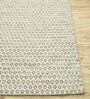 Brown Geometric Wool 8 ft x 10 ft Flat Weave Carpet