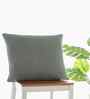 Medium Grey 100% Cotton Elegant 22X22 Inches Knitted Cushion Cover