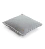 Medium Grey Melange 100% Cotton Transfer 16X16 Inches Knitted Cushion Cover