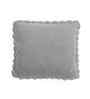Medium Grey Melange 100% Cotton Transfer 16X16 Inches Knitted Cushion Cover