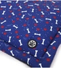 Woof- Medium Blue & White Fabric Dog Mat