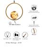 Medora Gold Metal Hanging Light