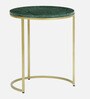 Orbison Marble Top Nest Of Tables In Green Finish