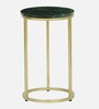 Orbison Marble Top Nest Of Tables In Green Finish