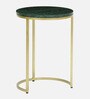 Orbison Marble Top Nest Of Tables In Green Finish