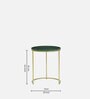 Orbison Marble Top Nest Of Tables In Green Finish
