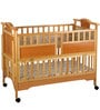 Wooden Baby crib in Brown