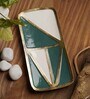 Meena Green Metal Appetizer Platter