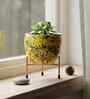 Meena Metal Pot for Indoor Plants with Stand