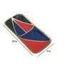 Meena Red & Blue Metal Appetizer Platter