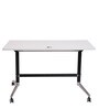 Meeto Folding Office Table in White Finish