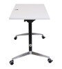 Meeto Folding Office Table in White Finish