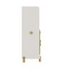 Meg Study Table In Forsty White & Mellow Green Finish