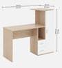 Meg Hutch Desk in Beige and White Finish Meg Hutch Desk in Beige and White Finish