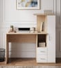 Meg Hutch Desk in Beige and White Finish Meg Hutch Desk in Beige and White Finish