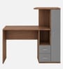 Meg Hutch Desk in Planked Walnut and Grey Finish Meg Hutch Desk in Planked Walnut and Grey Finish
