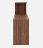 Meg Study Hutch Desk in Planked Walnut and White Finish