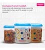Varmora Glory Round Printed-Blue| Kitchen Storage Containers- Set of 3 | With Air-Tight Lid |7kg, 10kg, 15Kg | BPA-Free Food-Grade Plastic