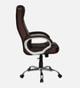 Mega leatherette Executive Office Chair in Brown Finish