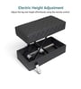Mega Leg Rest Motorised Adjustable Footrest In Grey Colour