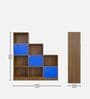 Megan Kids Bookshelf In Blue Finish