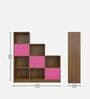 Megan Kids Bookshelf In Pink Finish